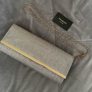 Metallic Clutch Crossbody